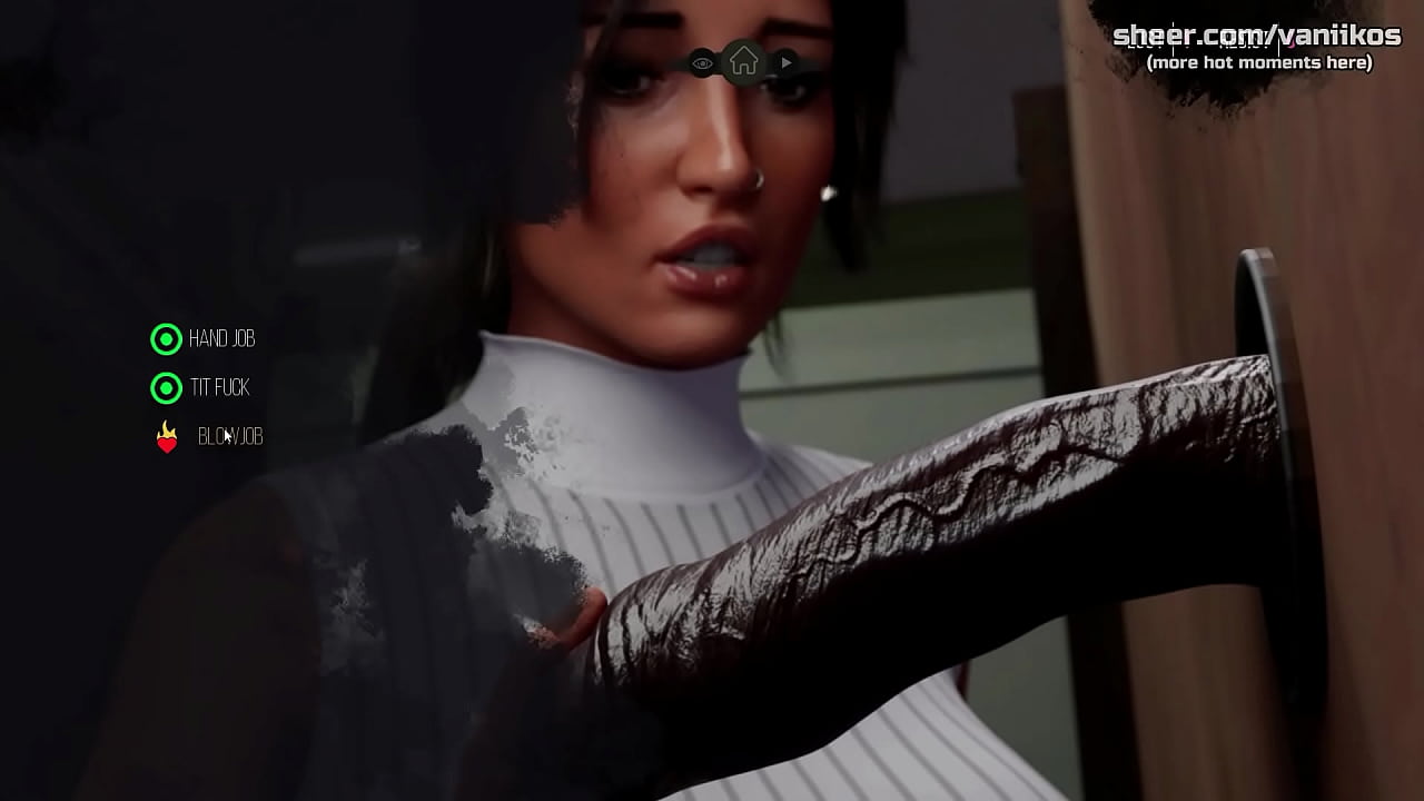 Tomb Raider Lara Croft Teen With Big Tits Glory Hole BBC Blowjob And Cum In Mouth | Croft Adventures | 3D Animated Hentai Game | Part #1