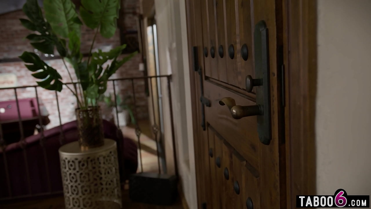 Husband fucks horny swap teen while in the same room with his Asian wife