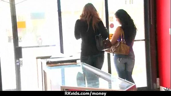 Tight teen fucks a man in front of the camera for cash 21