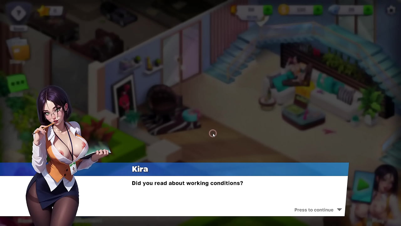 HornyVilla Gameplay pt.1 Goth Girls, ass, and tits