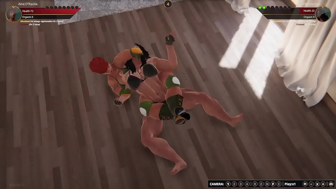 Aine VS Viktoria [NF3D No Rules Combat Battle War Apartment]