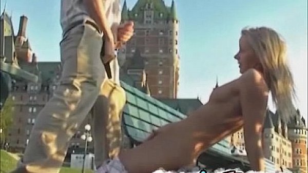 Fucking in front of the chateau Frontenac