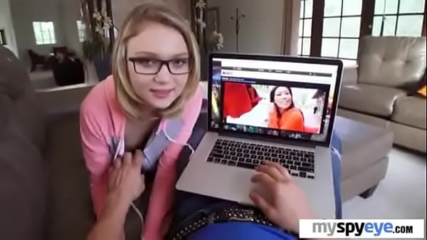 Naughty Babysitter and MILF Give Him Double Blowjob 