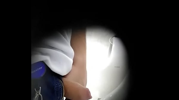 HIDDEN IN STALL SPYING ON COWORKERS PISSING