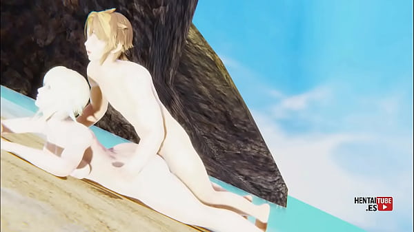 Beachside Blown Away: Lumine's Seaside Surge Genshin Impact Hentai 