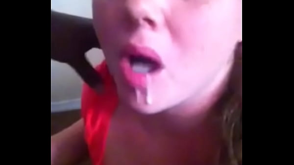 White girlfriend swallow