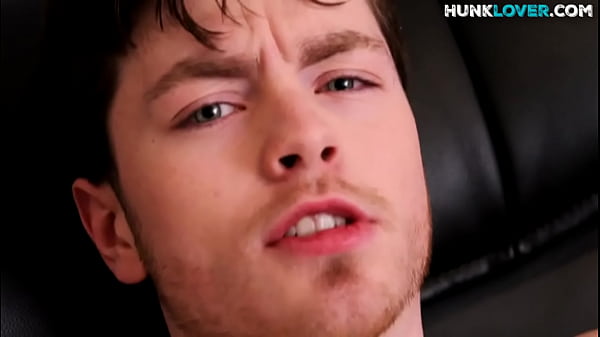 Muscular lad jerks off indoors during solo action 