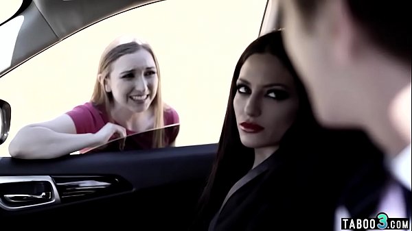 Husband and bisexual busty wife fucked a naive teen