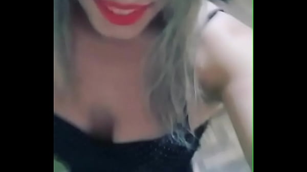 Brazilian transex Rafaela Laurent at home