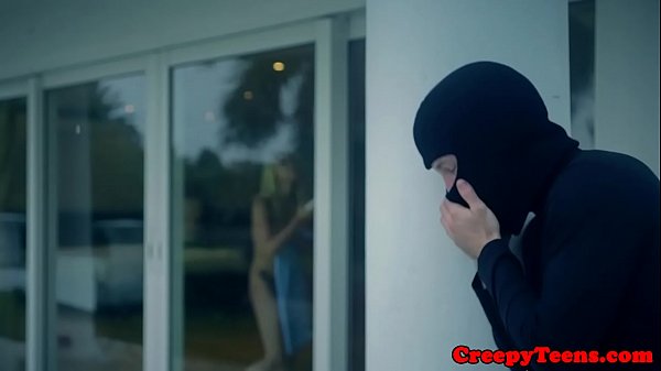 Hardfucked 19yo gets facialized by stalker