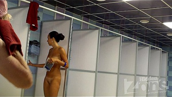 tanned babe in  the shower