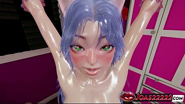 Anime Girl Miwa in Kitty Cosplay - Rule34 Animation Featuring Doggystyle Fuck & Desk Side Position with Moans, and Lifting Tied Intense Fuck Concluding with Cum Inside Tight Pussy In Honey Select 2