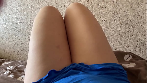 My stepsister caressing pussy on webcam  