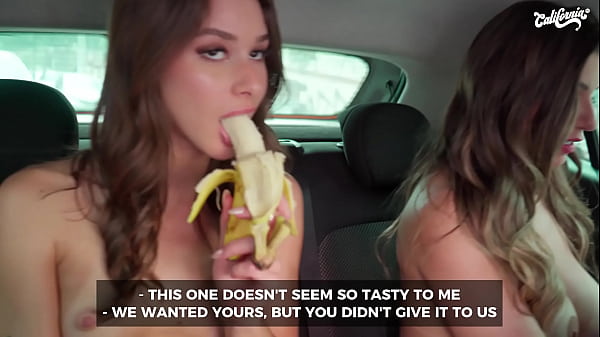 A loira peituda e a amiga morena ficaram peladas no Uber e ofereceram um boquete como forma de pagamento. O clima esquentou, mas o motorista recusou! Final inesperado e cheio de tens&atilde;o sensual!