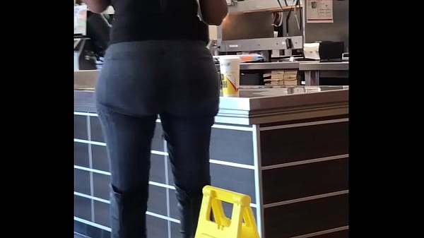 Black fat ass ordering food  