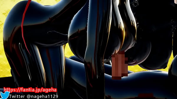 3d big tits futanari girl double titsjob②