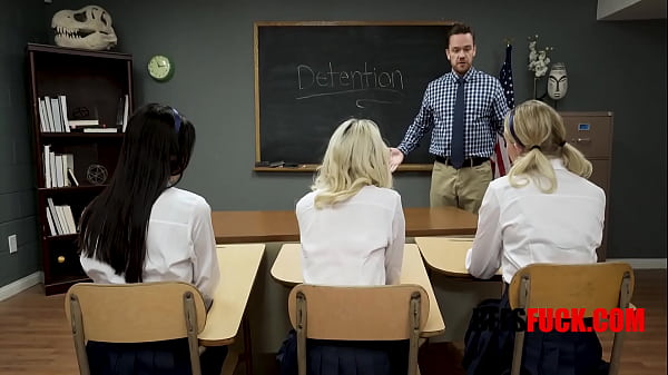 Hot Teens In Uniform Get Fucked In Detention