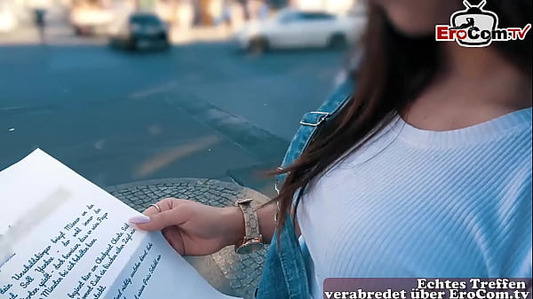 Tiny Au Pair tourist student teen meet for real blind date in germany  