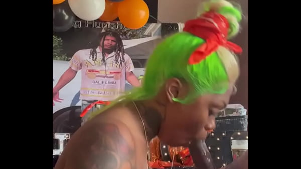 Sucking dick at a bday party