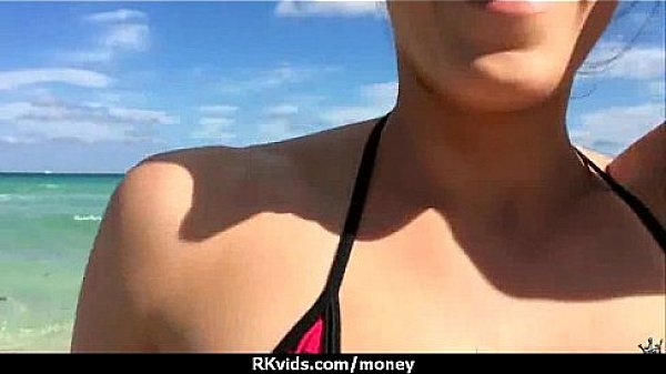 Tight teen fucks a man in front of the camera for cash 25