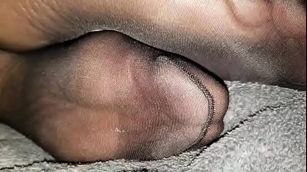 Sexy feet in pantyhose