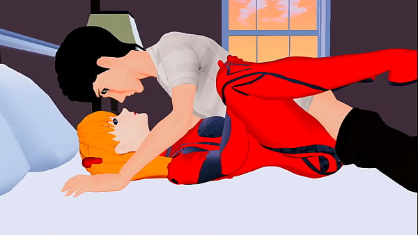 Shinji fucks Asuka in the ass