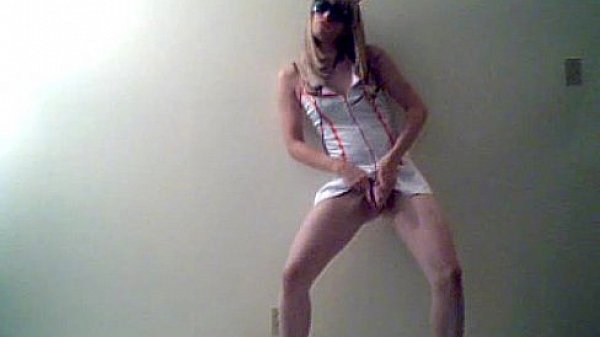 Hot Tranny Nurse on Cam!