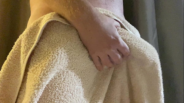 Hard cock ready to fuck straight out the shower