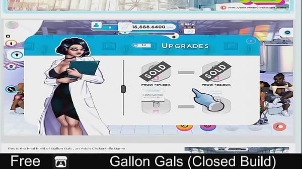 Gallon Gals (free game itchio )Simulation, Clicker, Idle