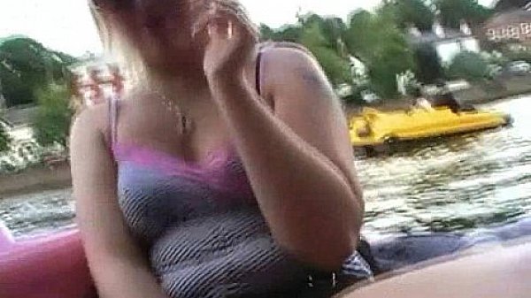 Boating blondes public flashing and outdoor exhibitionism of Donna Denniere 