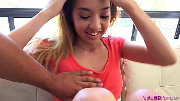 Tiny tit amateur Mila Jade is as sexy as she is adorable when she has a convulsing orgasm from the big dick that pounds her tight teen pussy  