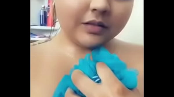 Natural Big Breasts in Shower