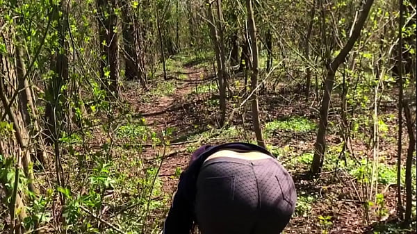 We walk in the park. Showing my holes and boobs. Risky time