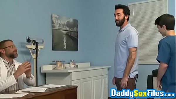 Horny twink drilled doggystyle by doctor 