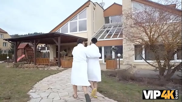 VIP4K. Babe is nailed by old womanizer in his personal swimming pool  