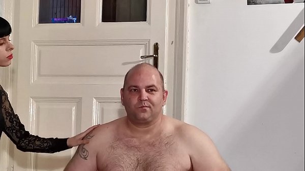 Dominant couple gagging mouthfuck their fat slave pt1 HD  