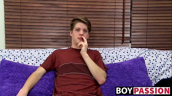 Compelling twink masturbates for camera  