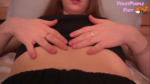 Big tits touching until orgasm from modest girl