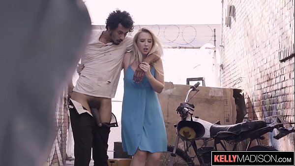 Horny Blonde Can't Resist BBC on the Street