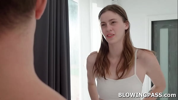 Teen Lilly jade is bored so she seduced the resort gardener.The old man removes her shirt and panties.Lilly grabs his big cock and starts sucking.  