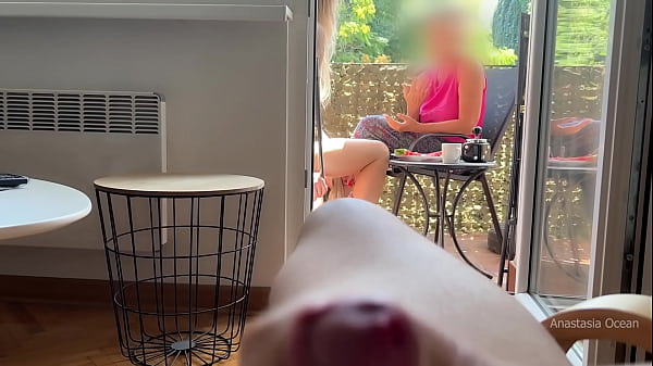 My boyfriend is jerking off front of my stepmom during our conversetion. Anastasia Ocean.  