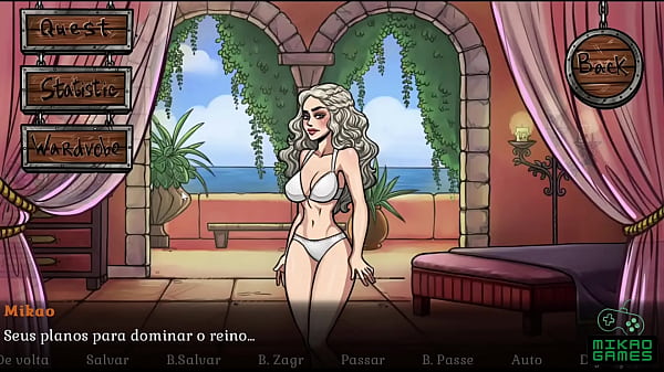 Jogo parodia de Game of Thrones ep 4 Deixei Daenerys Nua e de Calcinha