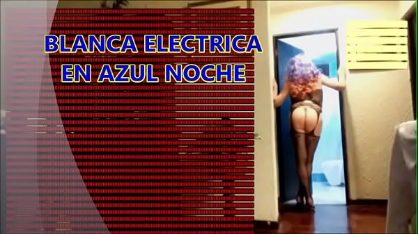 white electric in blue night  