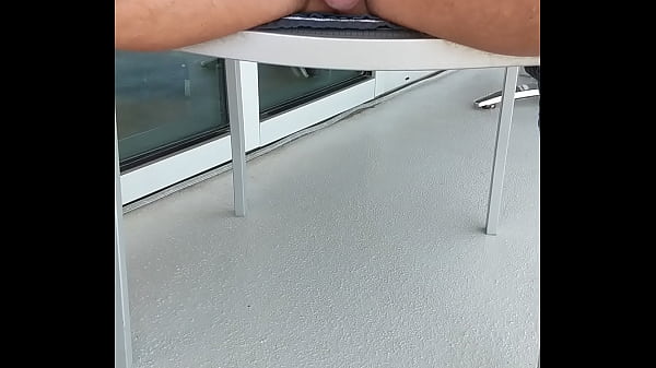 Jack's off for his neighbors outside 