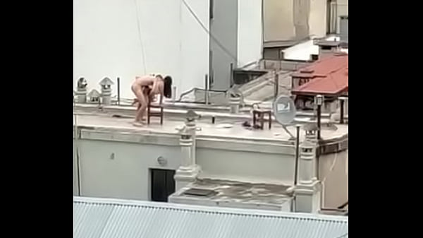 banging some chick on a roof top in europe