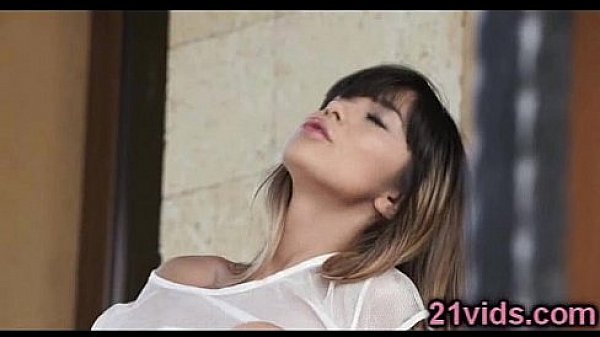 Cute brunette Mona Kim play with pussy