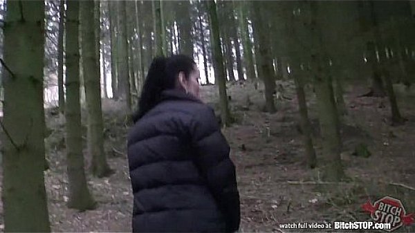 Bitch STOP - Busty brunette rides cock with her shaved pussy