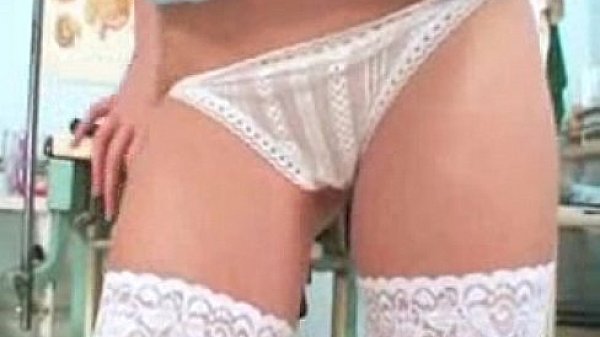 Nasty nurse Denisa gyno pussy speculum masturbation at clinic