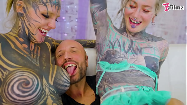 Heavily Ink TEENS Pornstars ATM and Gaping Threesome World Champion