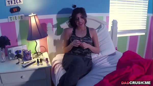 Audrey Royal teases and fucks with step daddy